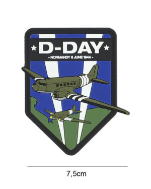 Patch 3D PVC D-Day C-47 shield #7093