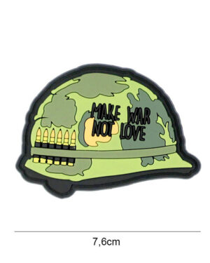 Patch 3D PVC Make war not love #8099
