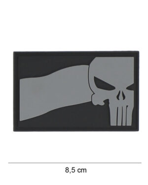 Patch 3D PVC Punisher NL flag grey #8086