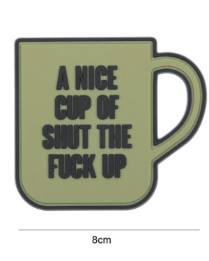 Patch 3D PVC A nice cup green #8096