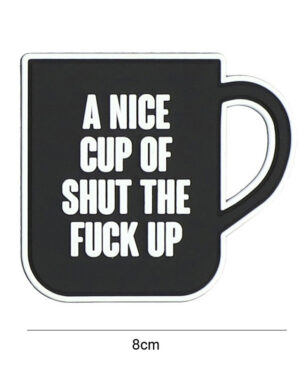 Patch 3D PVC A nice cup black #8097