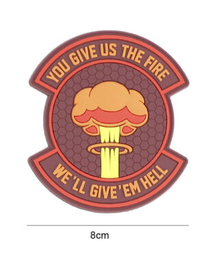 Patch 3D PVC We give 'em hell #8092