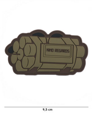 Patch 3D PVC Kind regards coyote #8101