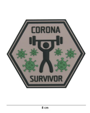 Patch 3D PVC Corona Survivor #6101