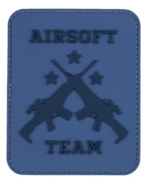Patch 3D PVC Airsoft team blue #23019