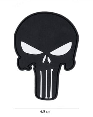 Patch 3D PVC Punisher black #14063