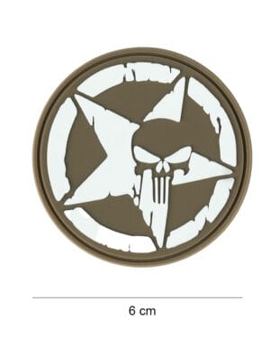 Patch 3D PVC Punisher allied star coyote #17079