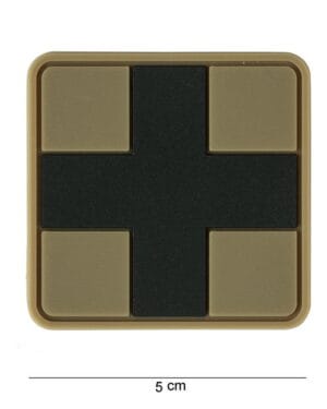 Patch 3D PVC Cross coyote #17028