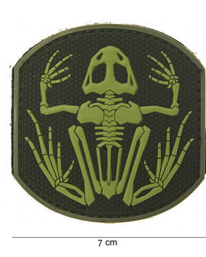 Patch 3D PVC Frog skeleton #14005
