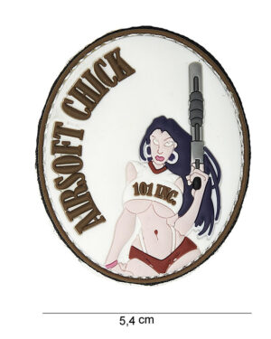 Patch 3D PVC Airsoft chick #15045