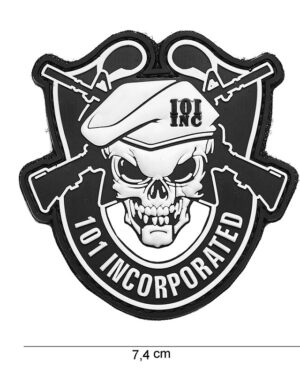 Patch 3D PVC 101 Incorporated black #15037