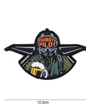 Patch 3D PVC Thirsty pilot #10021