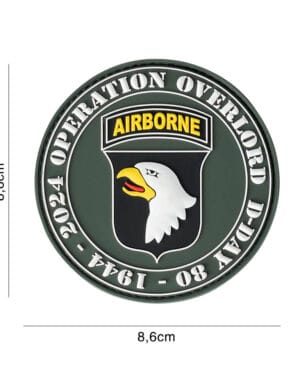 Patch 3D PVC D-Day 80 101st Airborne #13063