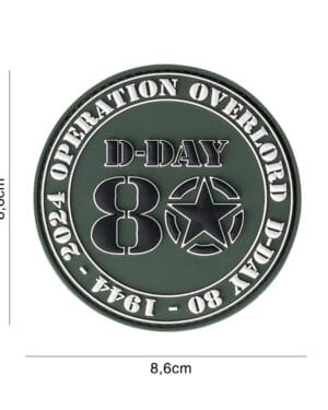 Patch 3D PVC D-Day 80 operation overlord #16058