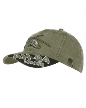 Baseball Cap AH-64 Apache stone washed