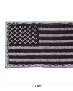 Patch flag USA silver #1019