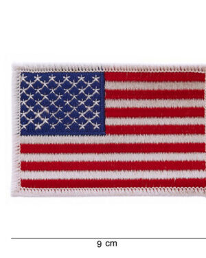 Patch flag USA white border (large) #1012
