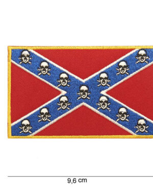 Patch rebel flag skull (small) #1007
