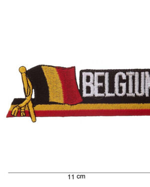 Patch waving flag Belgium #1032