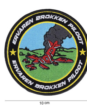 Patch Brokken piloot mit Klettverschluss #11188