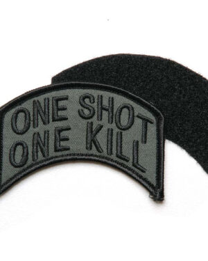 Patch one shot one kill mit Klettverschluss #1051