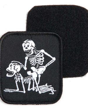 Patch two skeletons mit Klettverschluss #1058