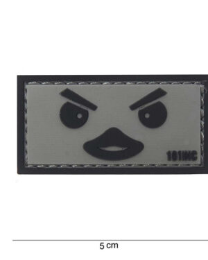 Patch 3D PVC Duckface grey #10088