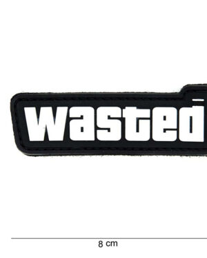 Patch 3D PVC Wasted black/white #14013