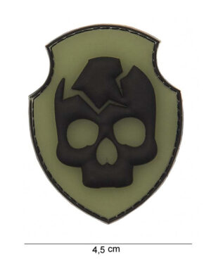 Patch 3D PVC Ghost Skull #12007