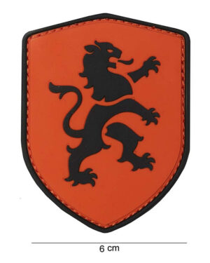 Patch 3D PVC Lion orange #10026