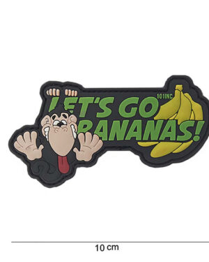 Patch 3D PVC Let's go bananas #10095
