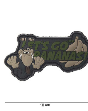 Patch 3D PVC Let's go bananas #10096