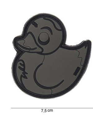 Patch 3D PVC Zombie Duck grey #10042