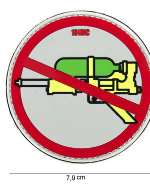 Patch 3D PVC Super soaker red #14052