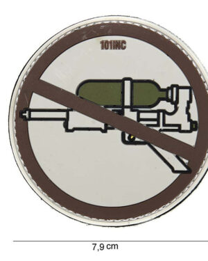 Patch 3D PVC Super soaker brown #14053