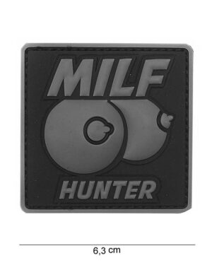 Patch 3D PVC Milf hunter grey #16087