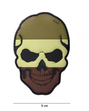 Patch 3D PVC skull Netherlands camo #16023