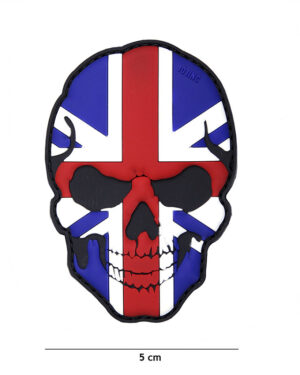 Patch 3D PVC skull United Kingdom #16040