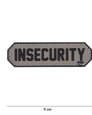 Patch 3D PVC Insecurity grey #18003