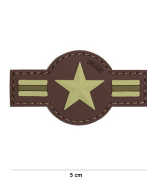 Patch 3D PVC U.S. Air Force brown #18077