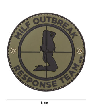 Patch 3D PVC Milf Outbreak green #18006