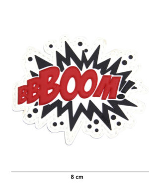 Patch 3D PVC BOOM! red #18029