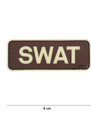 Patch 3D PVC SWAT brown #18066