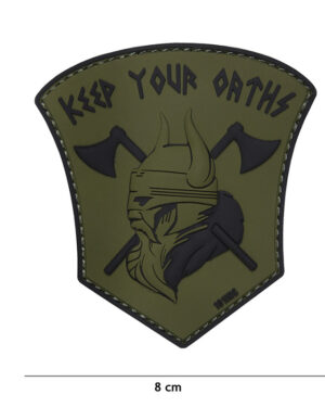 Patch 3D PVC Keep your oaths green #19004