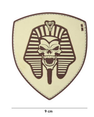 Patch 3D PVC Pharaoh skull sand #19006