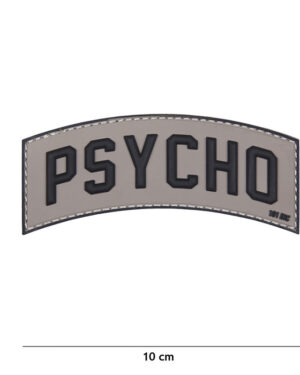 Patch 3D PVC Psycho grey #17068