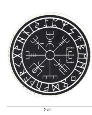 Patch 3D PVC Protect shield black #16054