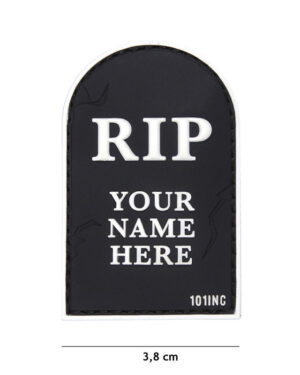 Patch 3D PVC RIP black #18025