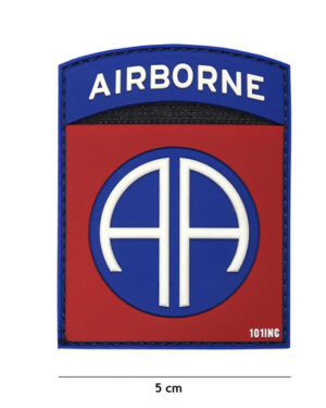 Patch 3D PVC Airborne 82nd red #17019