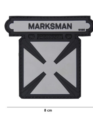 Patch 3D PVC Marksman grey #17082